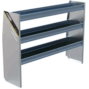 Étagères en aluminium pour fourgonnette à toit bas  14" x 44.5" x 60"