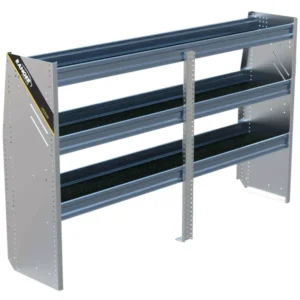 Étagères en aluminium pour fourgonnette à toit bas  14" x 44.5" x 72"
